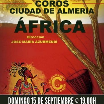Nuestro espectáculo Africa en el Teatro Cervantes el próximo 15 de septiembre